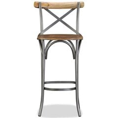 Барный стул из прочного дерева манго цена и информация | Стулья для кухни и столовой | pigu.lt