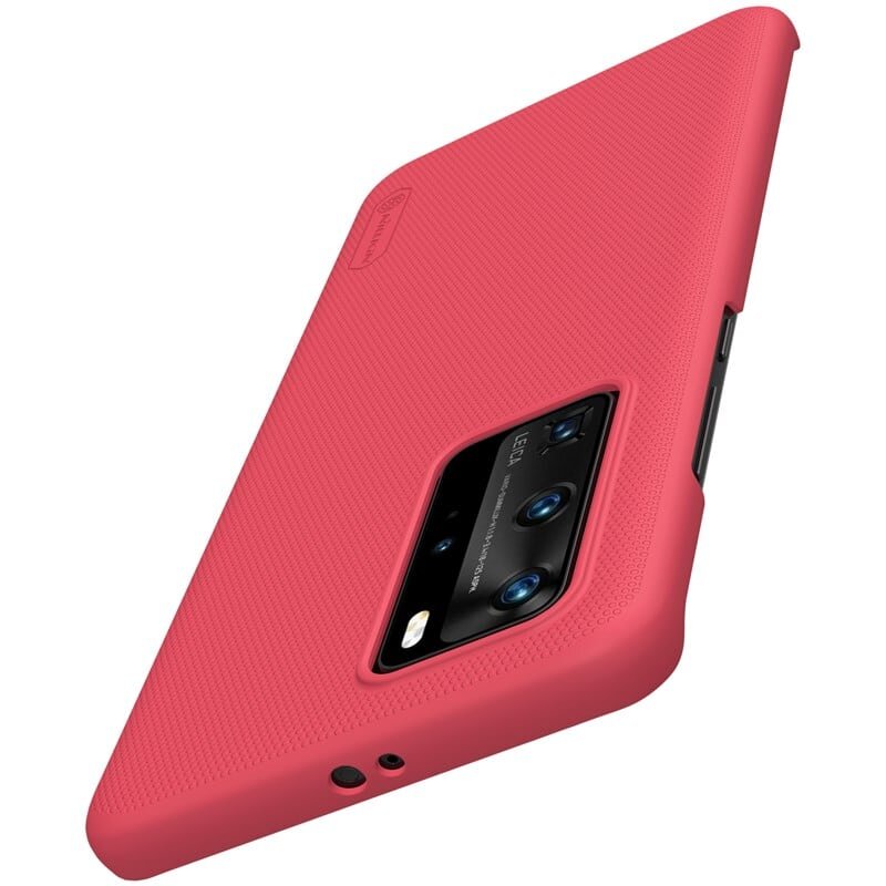 Nillkin Super Frosted Shield skirtas Huawei P40 Pro, raudonas kaina ir informacija | Telefono dėklai | pigu.lt