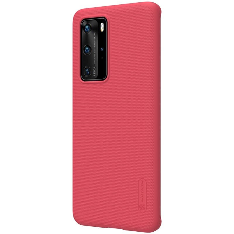 Nillkin Super Frosted Shield skirtas Huawei P40 Pro, raudonas kaina ir informacija | Telefono dėklai | pigu.lt