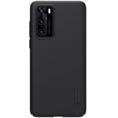 Nillkin Super Frosted Shield skirtas Huawei P40, juodas kaina ir informacija | Telefonų dėklai | pigu.lt