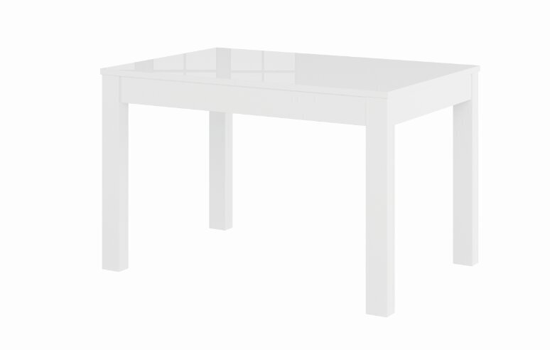 Išskleidžiamas stalas Szynaka Meble Aster, baltas bligzus kaina ir informacija | Virtuvės ir valgomojo stalai, staliukai | pigu.lt