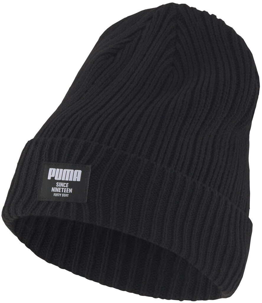 Kepurė vyrams Puma Ribbed Classic Beanie Black kaina ir informacija | Vyriški šalikai, kepurės, pirštinės | pigu.lt