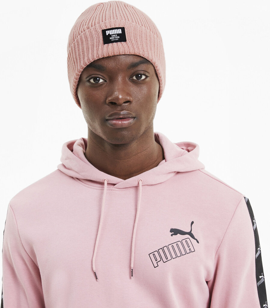 Kepurė vyrams Puma Ribbed Classic Beanie Pink kaina ir informacija | Vyriški šalikai, kepurės, pirštinės | pigu.lt