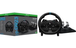 Logitech G923 941-000158 цена и информация | Игровые рули | pigu.lt