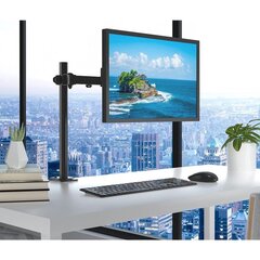 Monitoriaus laikiklis 13-32" LCD, 8 kg, pasukamas, stalinis цена и информация | Кронштейны для монитора | pigu.lt