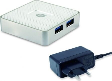 Adapteris Conceptronic HUBBIES03W, USB 3.0 kaina ir informacija | Adapteriai, USB šakotuvai | pigu.lt