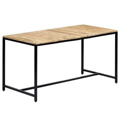 Valgomojo stalas, 140x70x75 cm, rudas kaina ir informacija | Virtuvės ir valgomojo stalai, staliukai | pigu.lt
