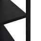 Spintelė mikrobangų krosnelei, 60x39,6x123 cm, juoda kaina ir informacija | Virtuvinės spintelės | pigu.lt