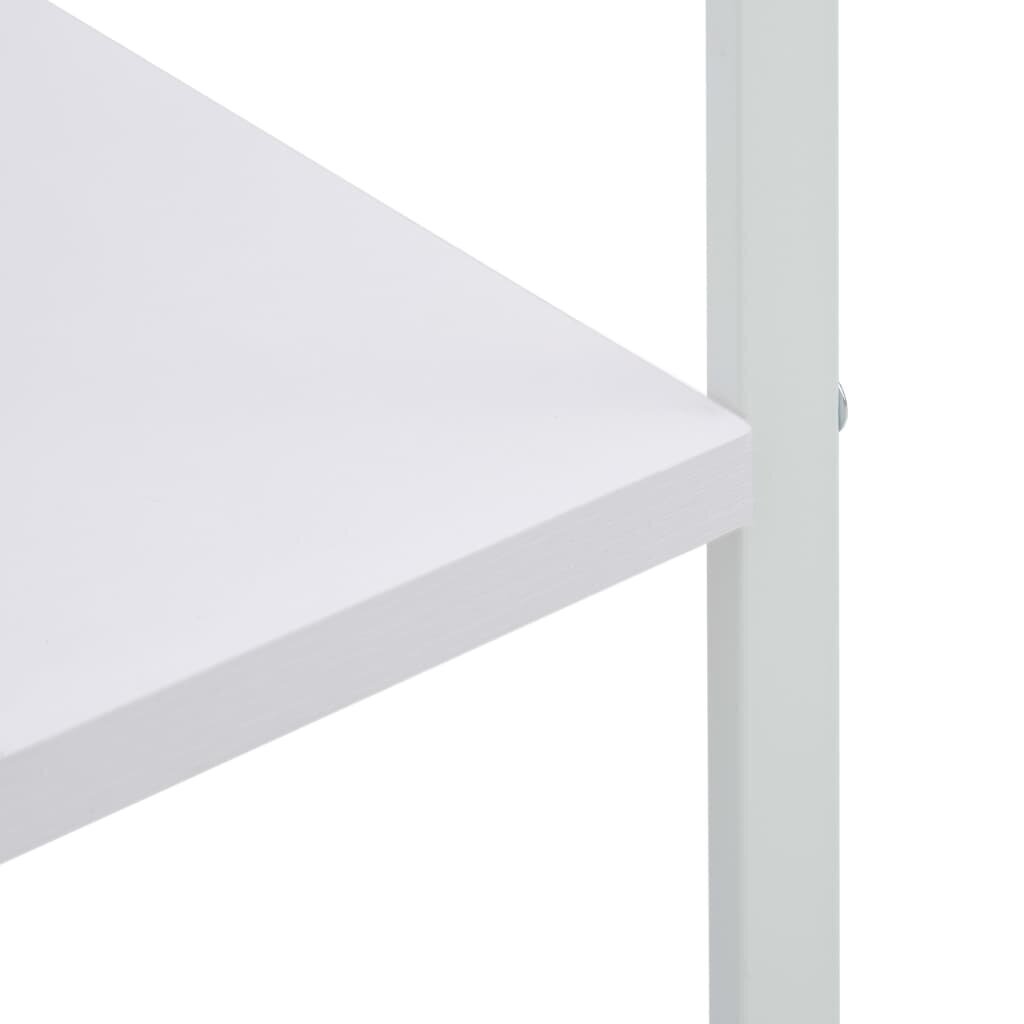 Spintelė mikrobangų krosnelei, 60x39,6x123 cm, balta цена и информация | Virtuvinės spintelės | pigu.lt