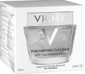 Veido kaukė Vichy Mineral Pore Purifying 75 ml kaina ir informacija | Veido kaukės, paakių kaukės | pigu.lt