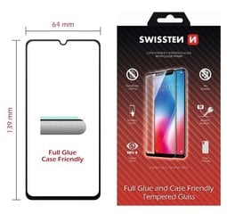 Swissten Full Face 5D Tempered Glass Защитное стекло для экрана Samsung A40 черный цена и информация | Защитные пленки для телефонов | pigu.lt