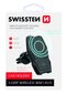 Swissten WM1-AV3 Air Vent Car Holder With Wireless Charging + Micro USB Cable 1.2m Black цена и информация | Telefono laikikliai | pigu.lt