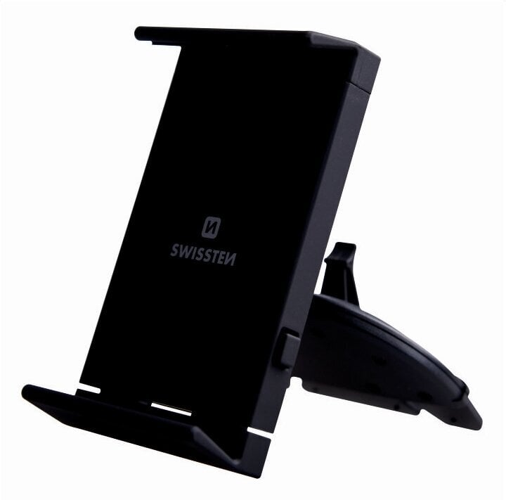 Swissten S-Grip T1-CD1 Universal Car CD / Radio Holder For Tablets / Phones / GPS Black kaina ir informacija | Telefono laikikliai | pigu.lt