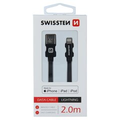 Swissten Textile Fast Charge 3A Lightning (MD818ZM/A) Кабель Для Зарядки и Переноса Данных 3m Красный цена и информация | Кабели для телефонов | pigu.lt