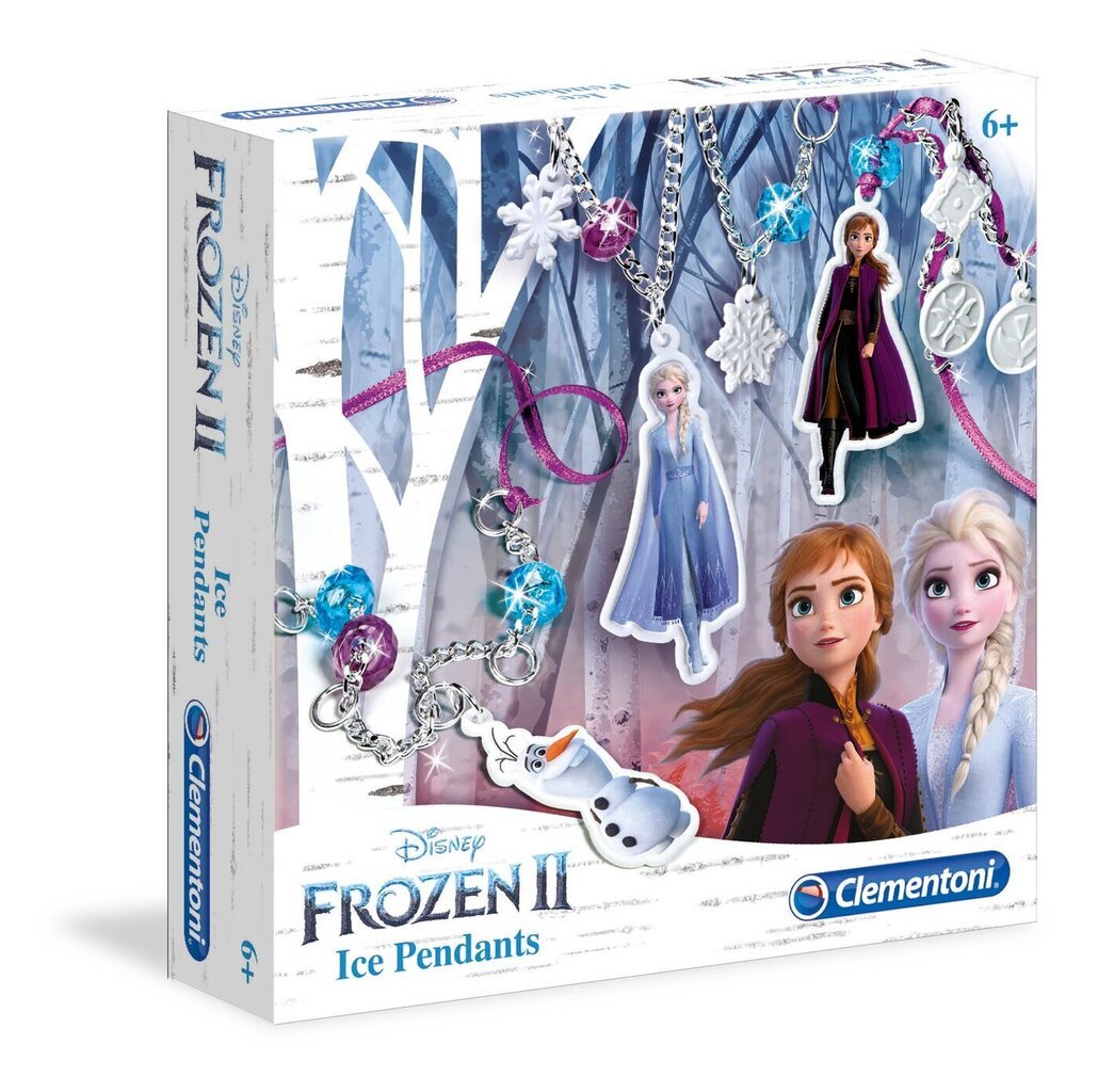 Clementoni kūrybinis rinkinys Pakabukai su ledu Frozen II, 18567 kaina ir informacija | Lavinamieji žaislai | pigu.lt