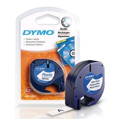 DYMO LetraTag Plastic Tape 12mm x 4m   black on white (S0721560   S0721660) - 10 pcs. - цена и информация | Аксессуары для принтера | pigu.lt