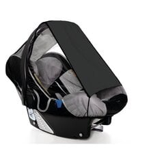 Apsauga nuo saulės autokėdutei su tinkleliu nuo uodų UPF 50+ Black цена и информация | Sunny Baby Товары для детей и младенцев | pigu.lt