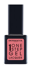 Gelinis nagų lakas Dermacol One step gel lacque nail polish 01 First Date, 11 ml kaina ir informacija | Nagų lakai, stiprintojai | pigu.lt