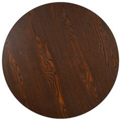 Bistro staliukas, 80 cm, MDF, tamsiai rudos spalvos kaina ir informacija | Virtuvės ir valgomojo stalai, staliukai | pigu.lt