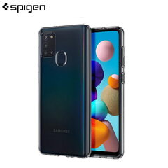 Особо элегантный и прочный Spigen Liquid Crystal TPU чехол-крышка для Samsung Galaxy A21s (A217F), прозрачный цена и информация | Чехлы для телефонов | pigu.lt