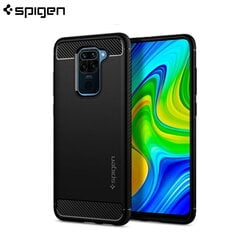 Spigen, skirtas Xiaomi Redmi Note 9, juodas kaina ir informacija | Telefono dėklai | pigu.lt