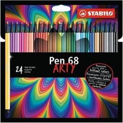 STABILO Фломастеры, Pen 68, ARTY, 24 цвета цена и информация | Принадлежности для рисования, лепки | pigu.lt
