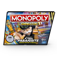 Stalo žaidimas Hasbro Monopolis Greitis Speed,(Lietuvių kalba) kaina ir informacija | Stalo žaidimai, galvosūkiai | pigu.lt