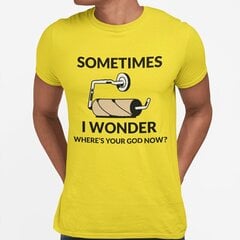 Marškinėliai "Sometimes I wonder" kaina ir informacija | Originalūs marškinėliai | pigu.lt