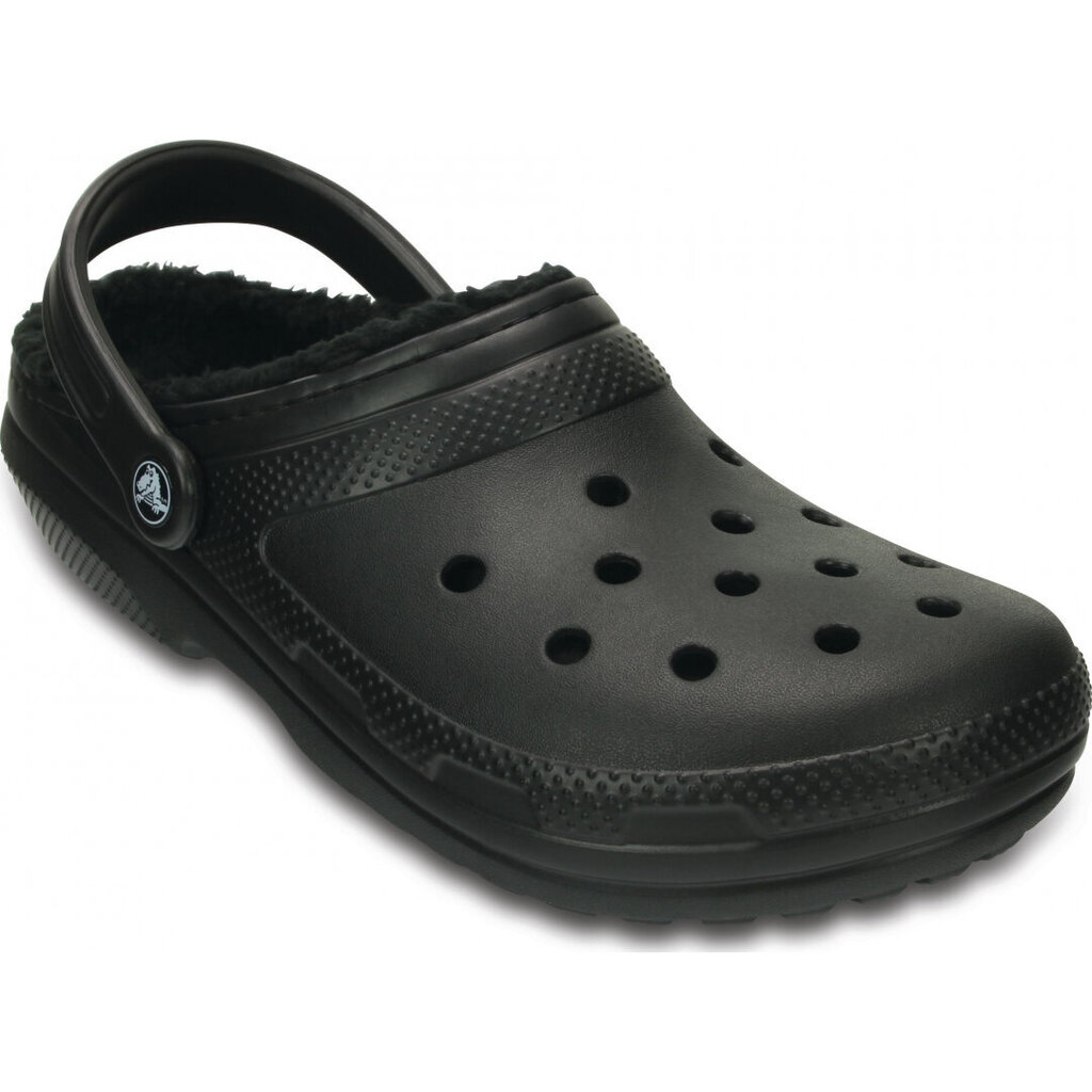 Šlepetės moterims Crocs™ Classic Lined Clog, juodos цена и информация | Šlepetės moterims | pigu.lt