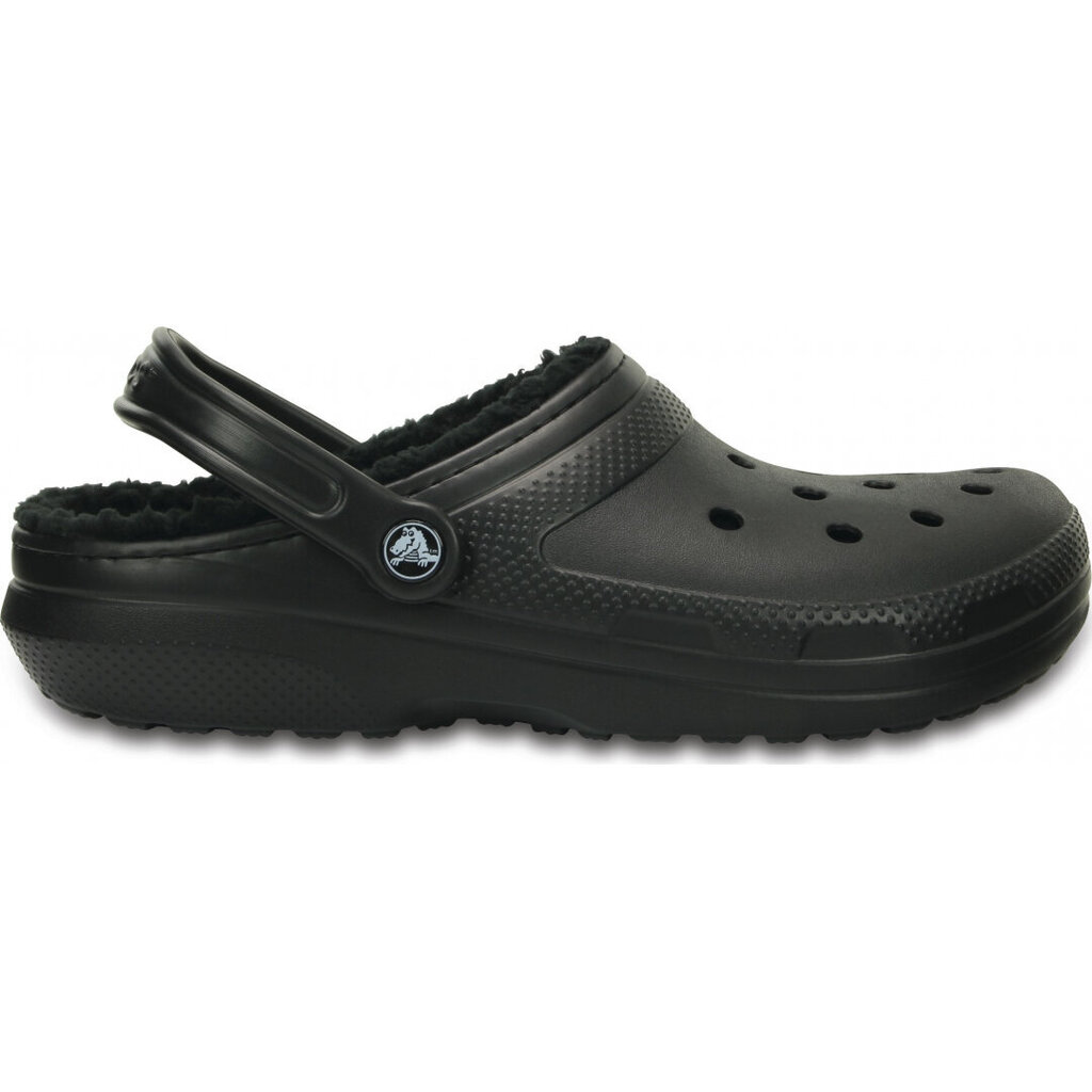 Šlepetės moterims Crocs™ Classic Lined Clog, juodos kaina ir informacija | Šlepetės moterims | pigu.lt