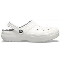 Šlepetės moterims Crocs™ Classic Lined Clog, baltos kaina ir informacija | Šlepetės moterims | pigu.lt