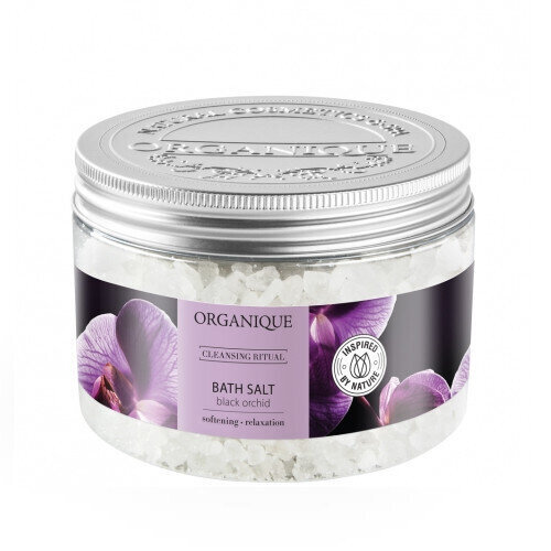 Vonios druska Organique Black Orchid Bath Salt, 600g цена и информация | Dušo želė, aliejai | pigu.lt