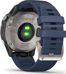 Garmin quatix® 6 Grey/Captain Blue kaina ir informacija | Išmanieji laikrodžiai (smartwatch) | pigu.lt