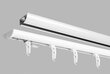 Sukomplektuotas aliuminio karnizas "DS-PROFILIS" baltos sp., 150 cm kaina ir informacija | Karnizai | pigu.lt