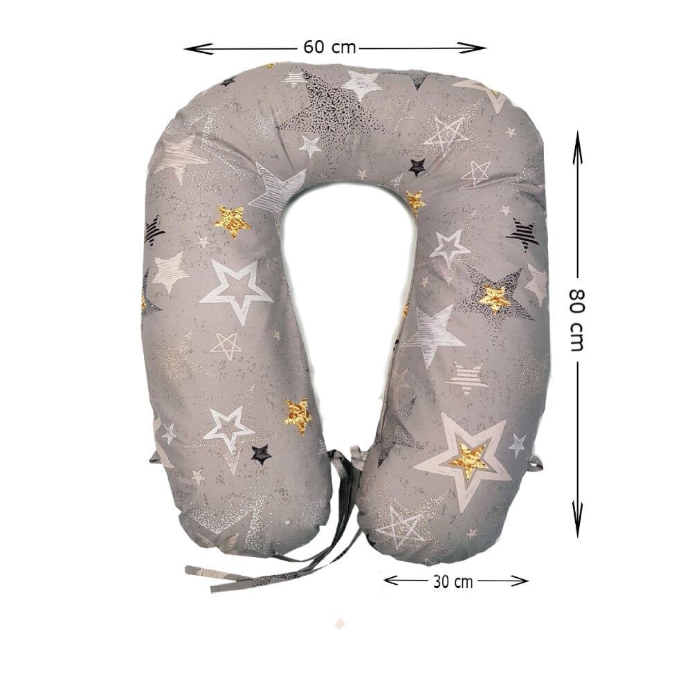 Maitinimo pagalvė Didžioji pasaga, ruda kaina ir informacija | Maitinimo pagalvės | pigu.lt