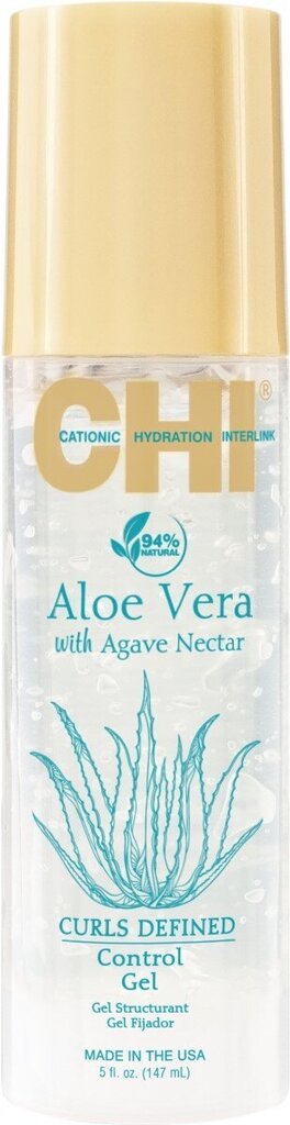 Plaukų formavimo želė garbanotiems plaukams CHI Aloe Vera Control Gel, 147 ml kaina ir informacija | Plaukų formavimo priemonės | pigu.lt