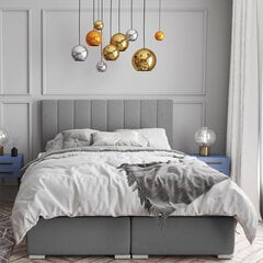 Кровать Selsey Alenna 180x200 см, серая цена и информация | Кровати | pigu.lt