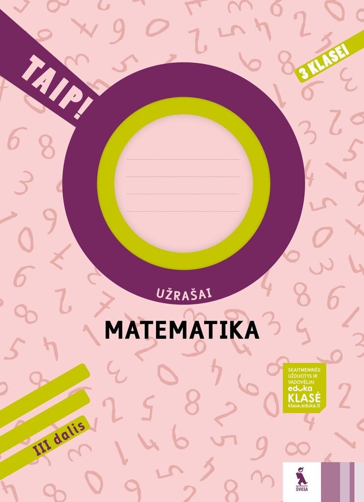 Matematika. Užrašai 3 kl., III d. kaina ir informacija | Pratybų sąsiuviniai | pigu.lt