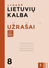 Lietuvių kalba. Užrašai 8 kl. kaina ir informacija | Pratybų sąsiuviniai | pigu.lt