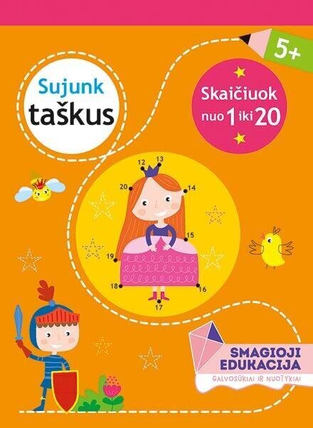 Sujunk taškus. Lavinamoji knygelė 5 metų vaikams цена и информация | Knygos vaikams | pigu.lt