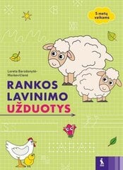 Rankos lavinimo užduotys 5 metų vaikams kaina ir informacija | Pratybų sąsiuviniai | pigu.lt