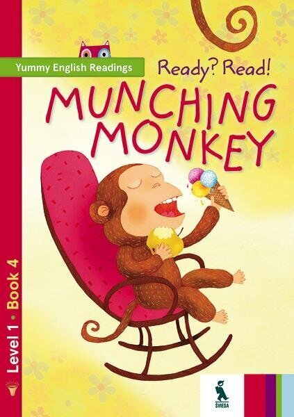Skaitinių knygelė Ready? Read! Munching monkey kaina ir informacija | Enciklopedijos ir žinynai | pigu.lt