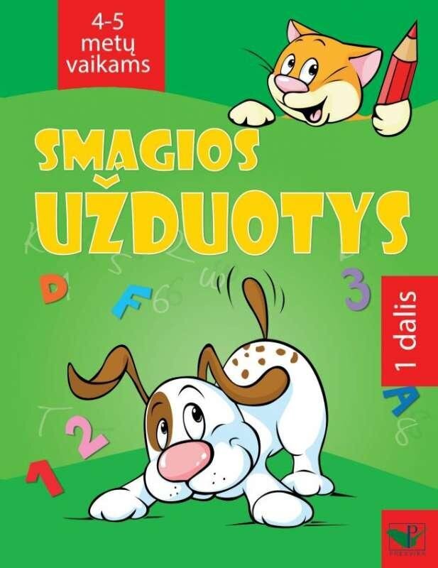 Smagios užduotys 4-5 metų vaikams 1 dalis kaina ir informacija | Knygos vaikams | pigu.lt