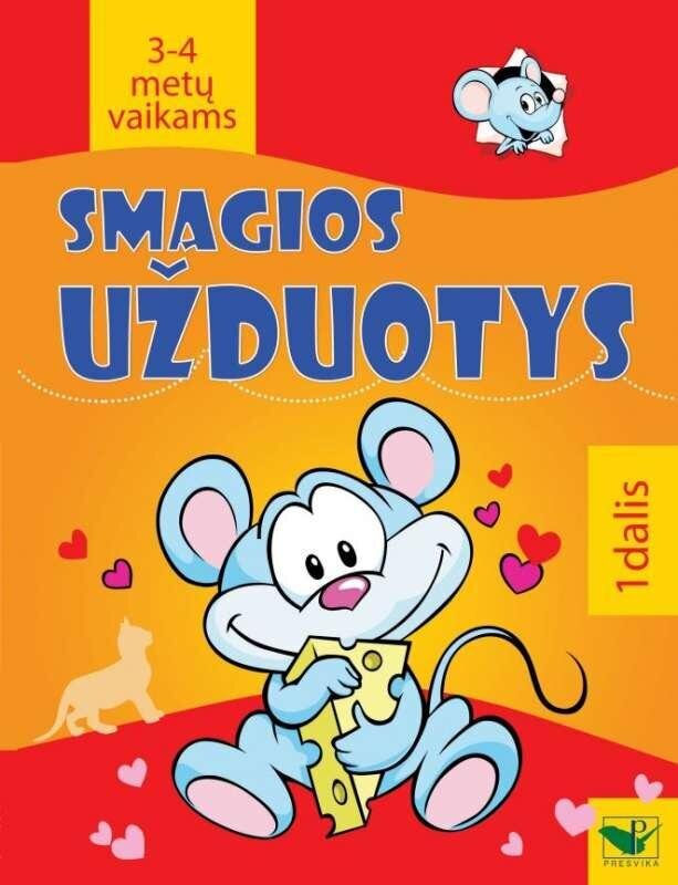 Smagios užduotys 3-4 metų vaikams 1 dalis kaina ir informacija | Knygos vaikams | pigu.lt