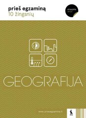 Geografija. 10 žingsnių egzamino link kaina ir informacija | Pratybų sąsiuviniai | pigu.lt