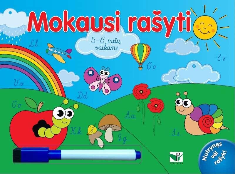 Mokausi rašyti. 5-6 metų vaikams kaina ir informacija | Vadovėliai | pigu.lt