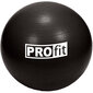 Gimnastikos kamuolys su pompa Profit DK 2102, 55 cm, juodas kaina ir informacija | Gimnastikos kamuoliai | pigu.lt
