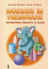 Mokausi ir tikrinuosi. Matematikos užduotys 4 kl. kaina ir informacija | Pratybų sąsiuviniai | pigu.lt