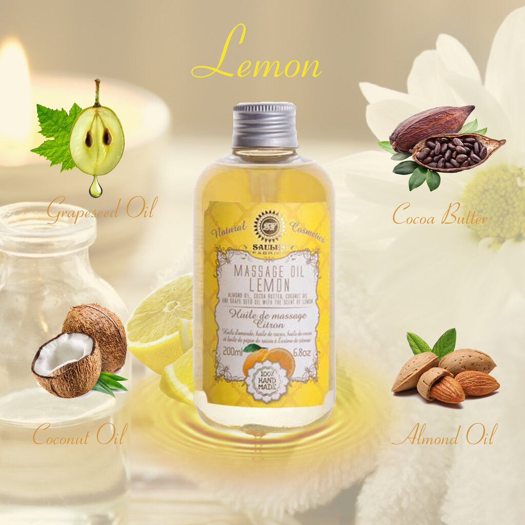 Dovanų rinkinys Lemon Saules Fabrika: kūno jogurtas, 200g + cukrus kūno šveitiklis, 250g + dušo želė, 200ml + glicerino muilas, 80g kaina ir informacija | Kūno šveitikliai | pigu.lt