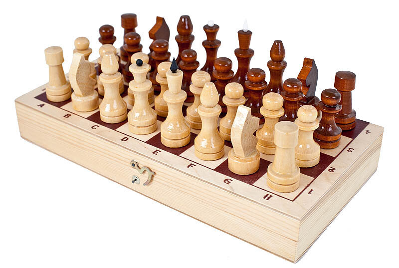 Lakuoti šachmatai su lenta 29x14,5 cm цена и информация | Stalo žaidimai, galvosūkiai | pigu.lt